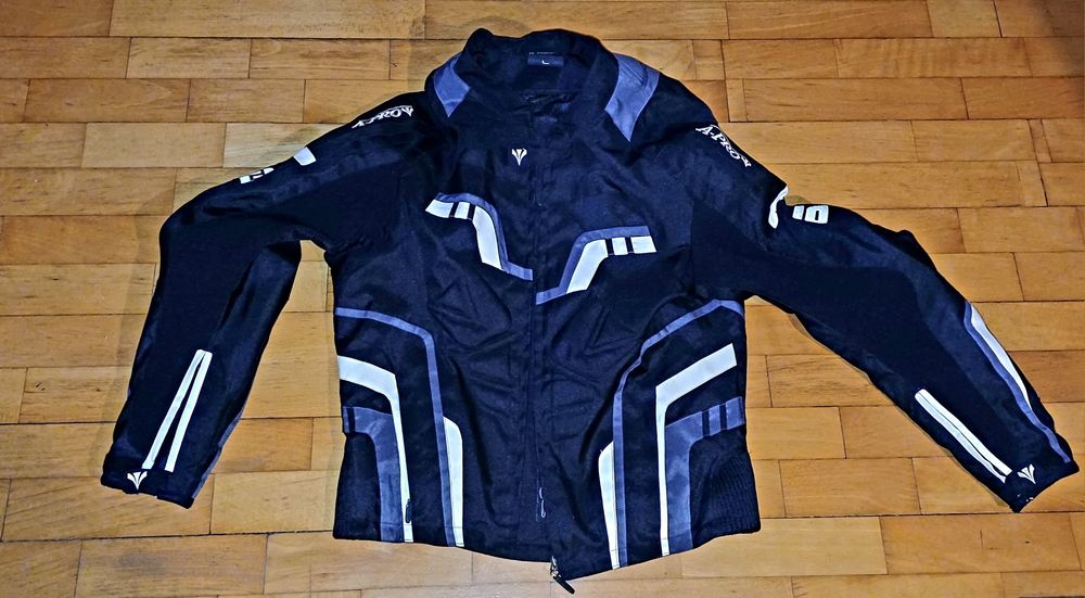 Sprzedam kurtkę motocyklową A-pro L z garbem plus rękawice jak nowe