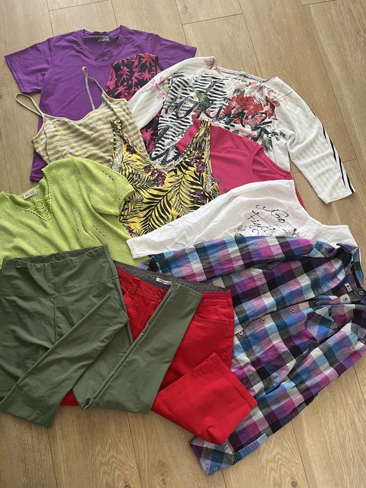 Zestaw 11 ubrań damskich L/XL plus gratis