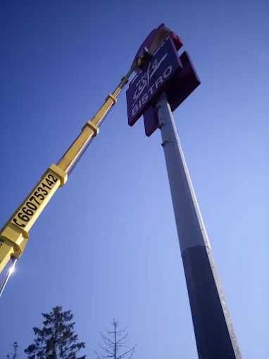 Podnośnik koszowy wynajem 18m 21m 27m 35m 42m 44m Pruszcz Gdański