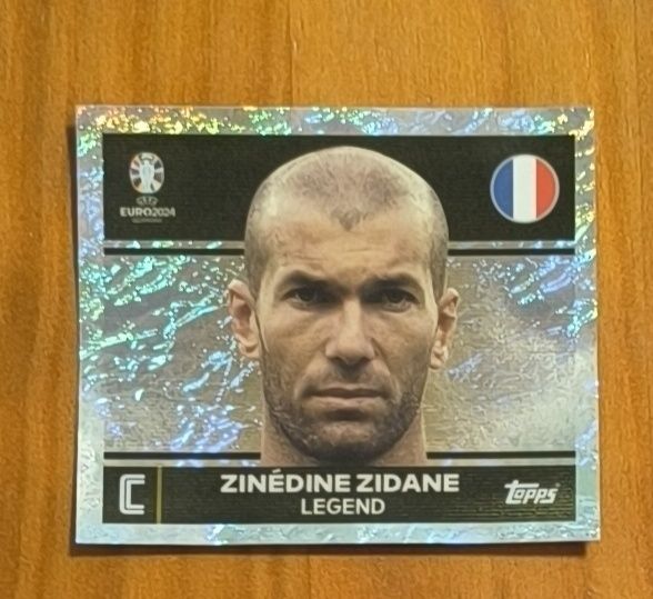 Carta Topps Zinédine Zidane FRA2