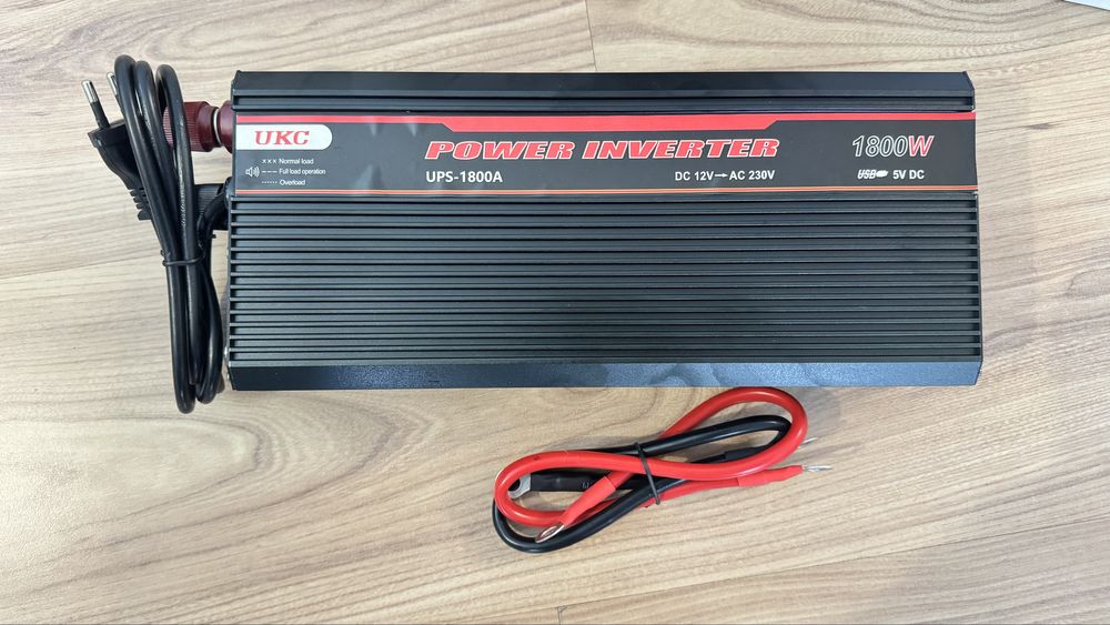 Інвертор  с зарядкою  ‼️ 1800w 20A ( 12~ 220 v ) Перетворювач УПС ДЖБ