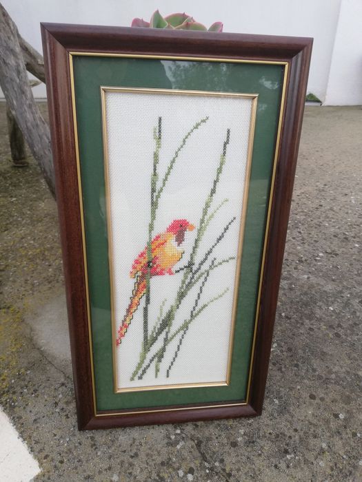 Quadro Antigo Ave