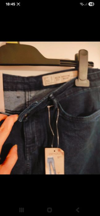 Jeansy slim granatowe Esmara