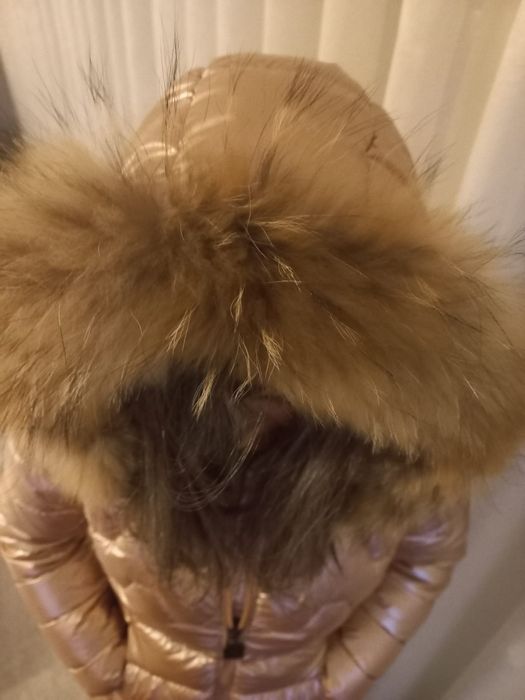 Parka rosa metalizado