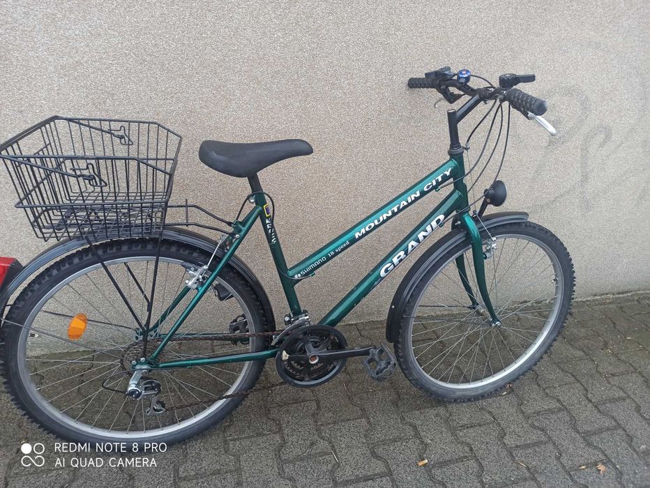 KROSS Grand Mountain rower damski z koszykiem stan bdb koła 26"