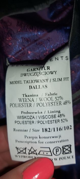 Nowy garnitur xxl