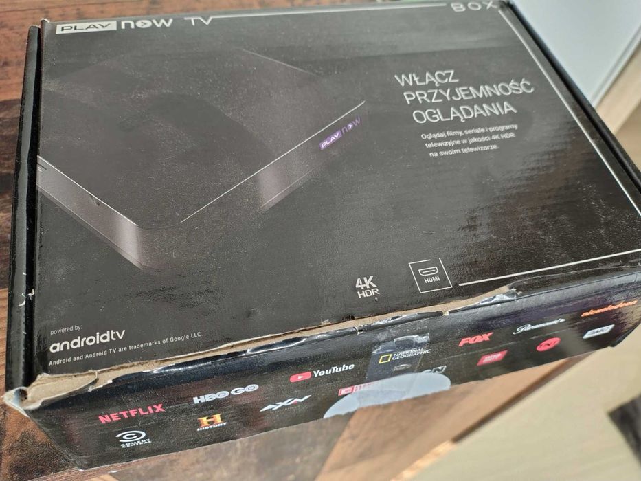 BOX ODTWARZACZ MULTIMEDIALNY PLAY 4K NETFLIX YOUTUBE HBO DISNEY AMAZON IPTV