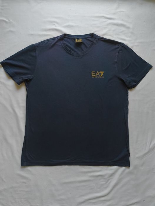 Granatowy T-shirt Emporio Armani