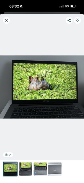 Laptop MSI modern  14 I5 16/512GB