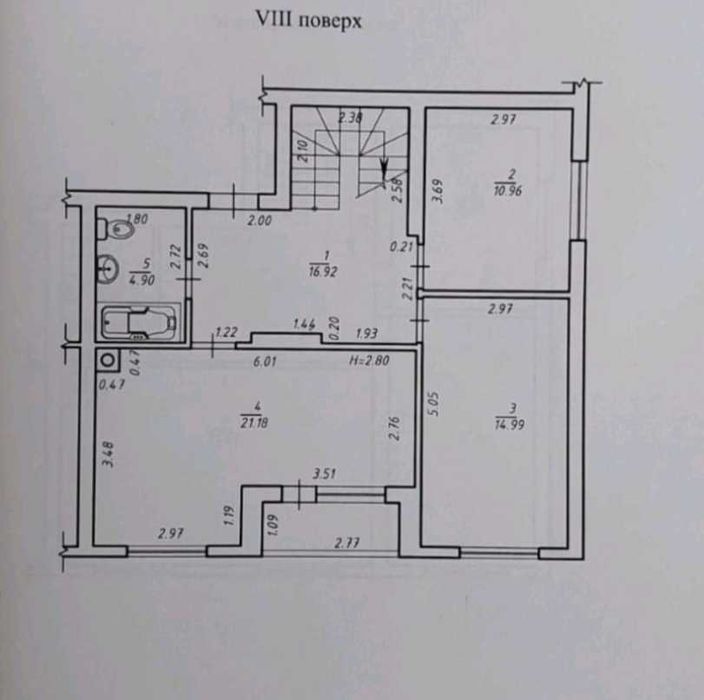 БЕЗ КОМІСІЇ - двоповерхова квартира (6кімнат)
