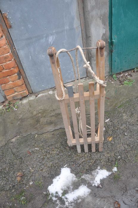 Санки деревянные