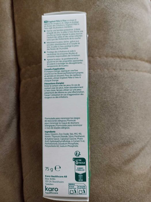 Pomada lutsine eryplast pasta de agua