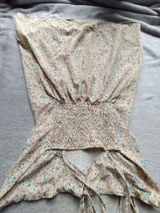 Su letnia kremowa w kwiaty 36