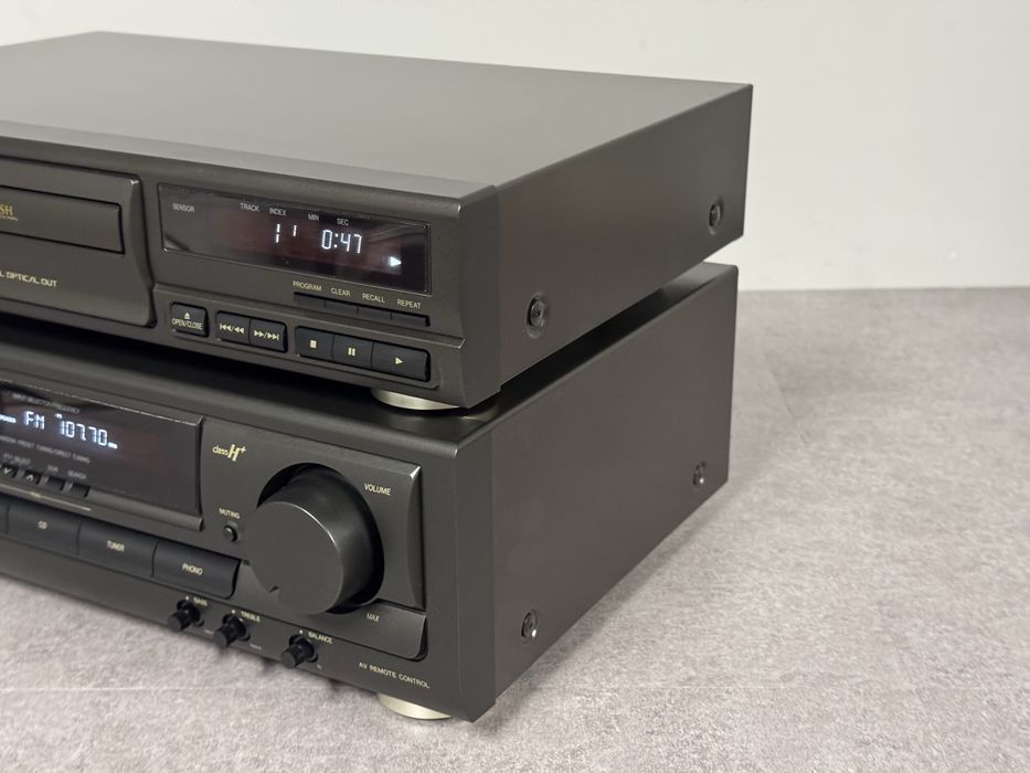 Zestaw Technics SA-EX120 + SL-PG490 - amplituner CD Hi-Fi stereo