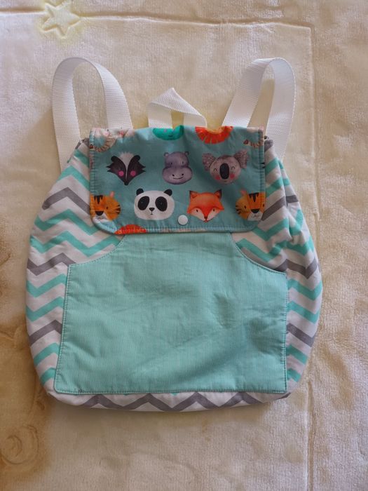 Mochila de bebé em tecido feita à mão64729965798018120