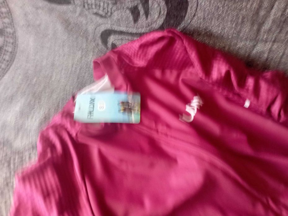 Casaco de ciclismo rosa