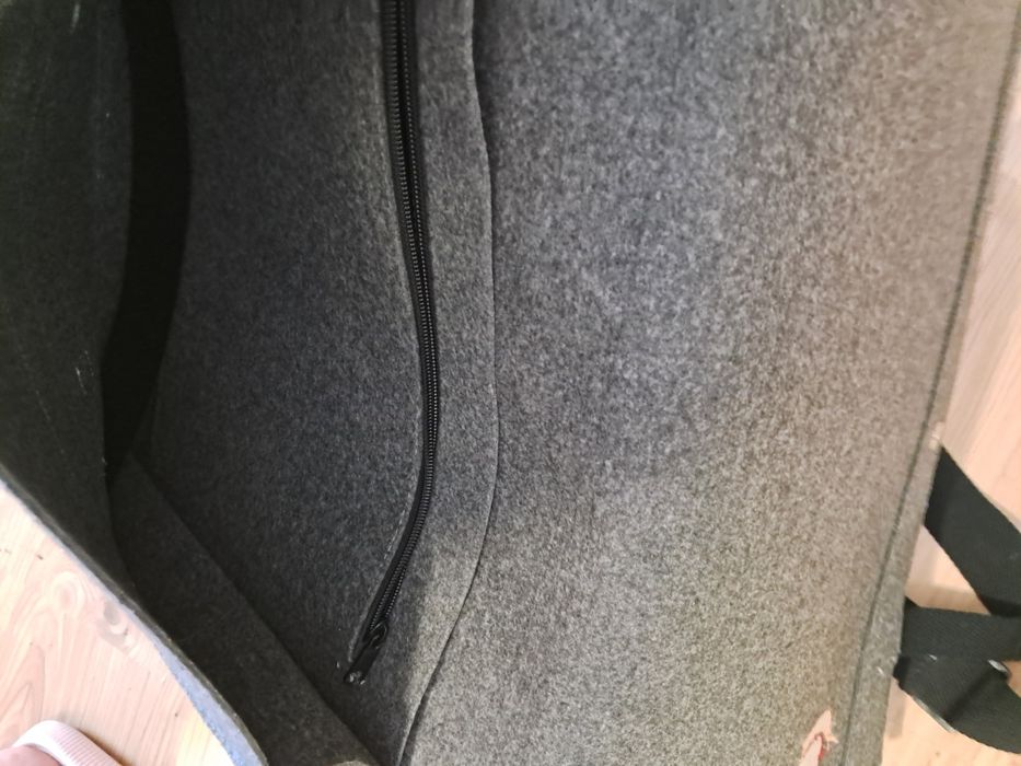 duża torba z filcu listonoszka na ramię teczka