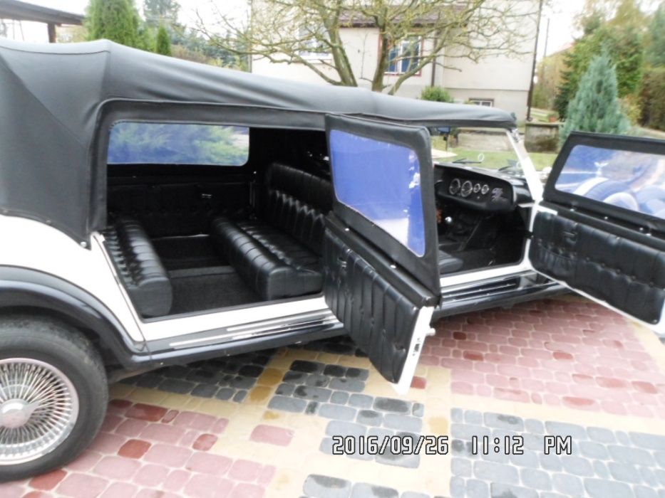 samochód auto limuzyna cabrio do ślubu