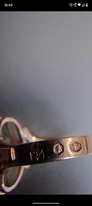 Pierścionek Rosja 14K, 6g