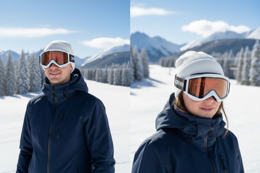 Black Crevice Ski Goggles Cat S2
