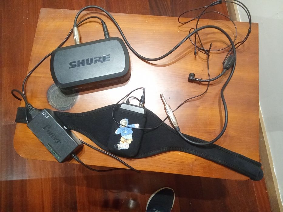 Pack Som Completo: Coluna 450W + Mesa Phonic + Sistema Sem Fios Shure + Tripé