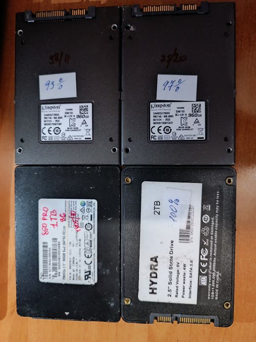 SSD 2.5 m2 128GB 400GB 480GB 512GB 960GB 1TB 2TB ССД Nvme