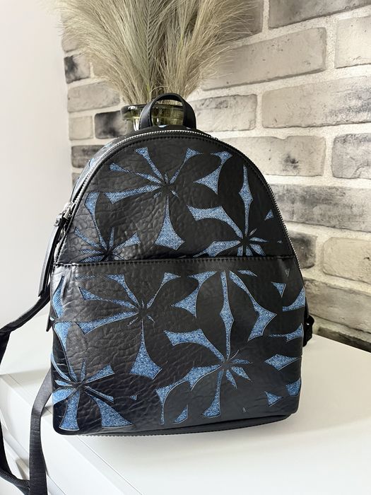 Plecak czarny Desigual jeans nowy komplet metek skóra piękny