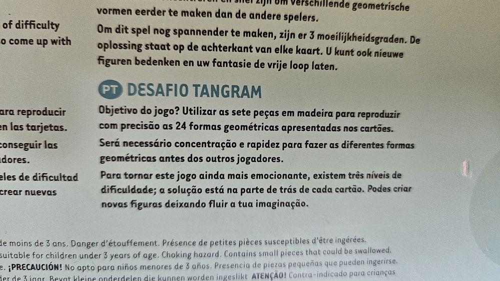 Desafio Tangram (madeira)