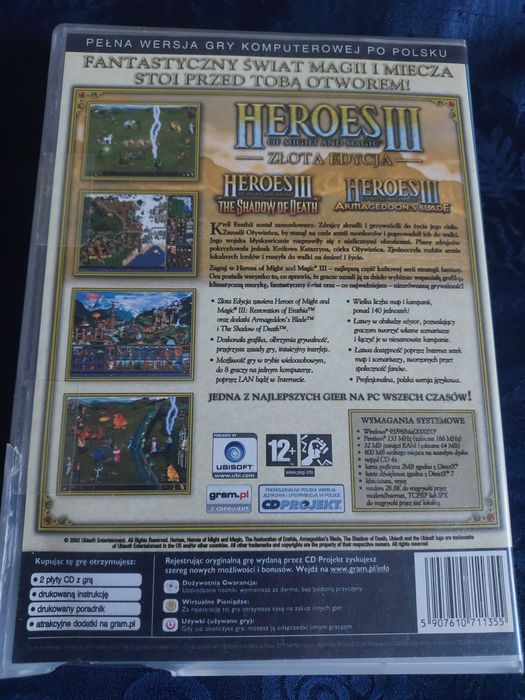 Gra PC CD-ROM Heroes III of Might and Magic złota edycja