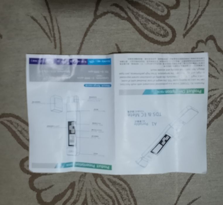 TDS & EC  Meter - цифровой тестер качество воды