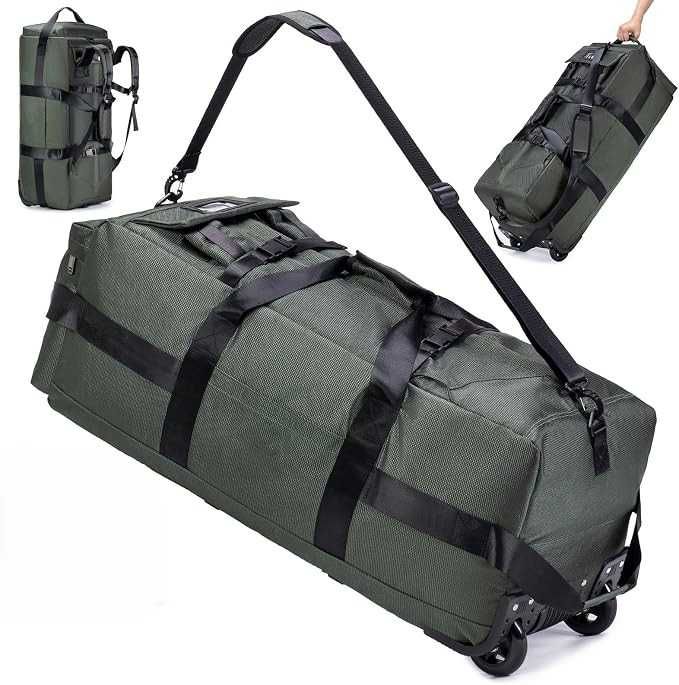 SUCIKORIO Torba Plecak Walizka Podróżna 3w1 na Kółkach 85L XL 78x33x32cm