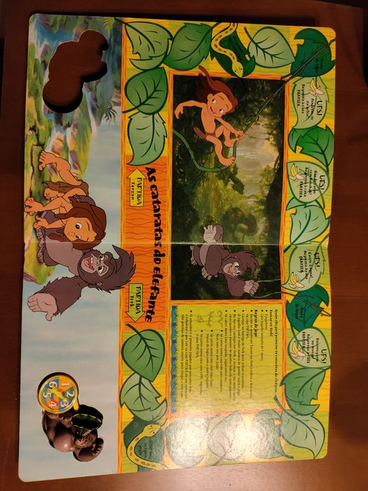 Livro Disney Tarzan Um Divertido Livro Interactivo 6 Jogos