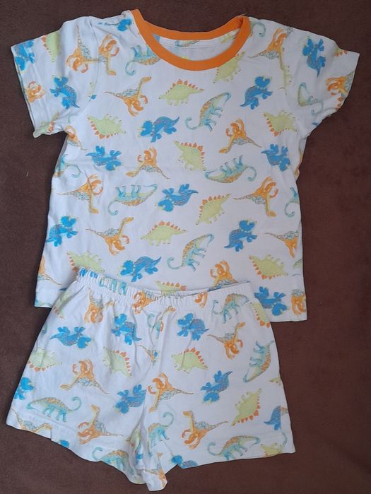 Piżamki chłopięce krótki rękaw 104-110 zestaw