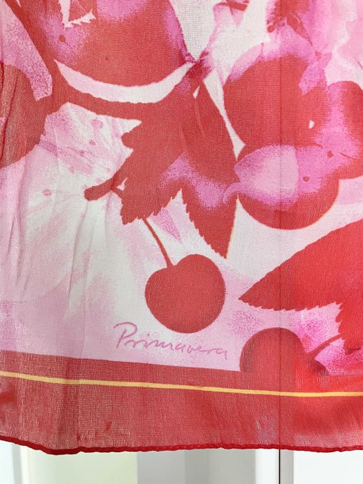 Vintage apaszka Gery Webber mon cheri czerwona różowa Primavera