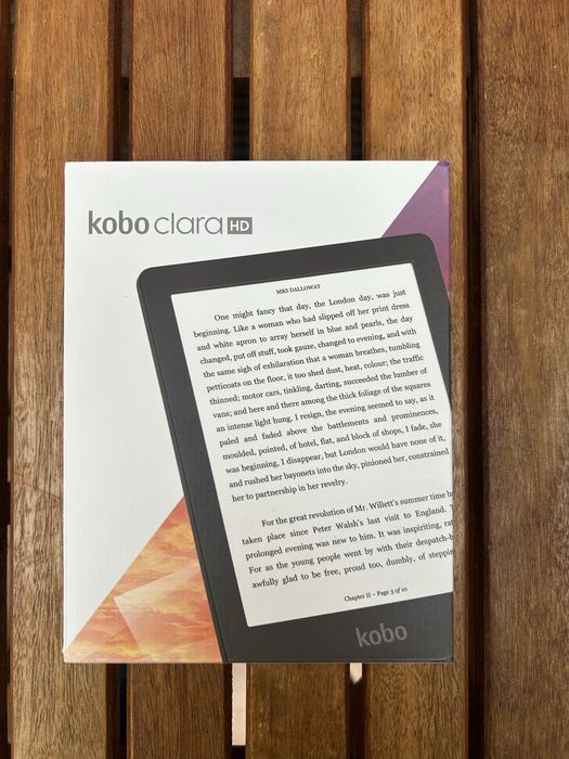 Kobo Clara HD com caixa e cabo