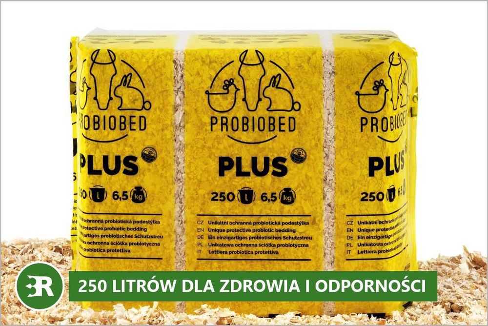 Trociny ProBioBED Plus - wsparcie dla zdrowia drobiu (250 l, 6,5kg)