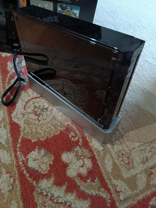 Wii preta e acessórios