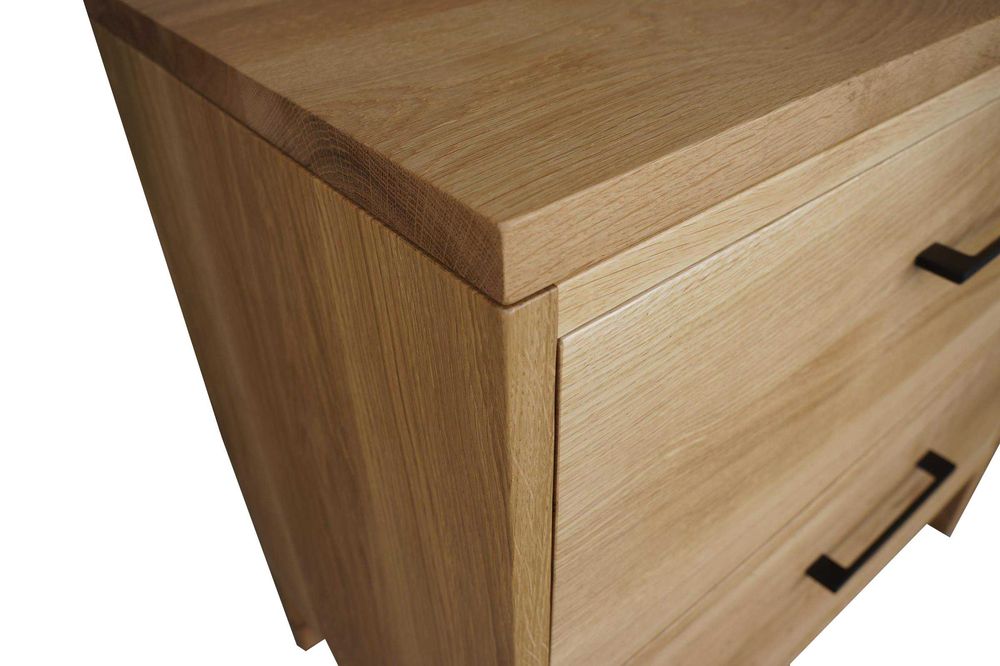 Drewniana szafka pod umywalkę szuflady dąb 80 cm