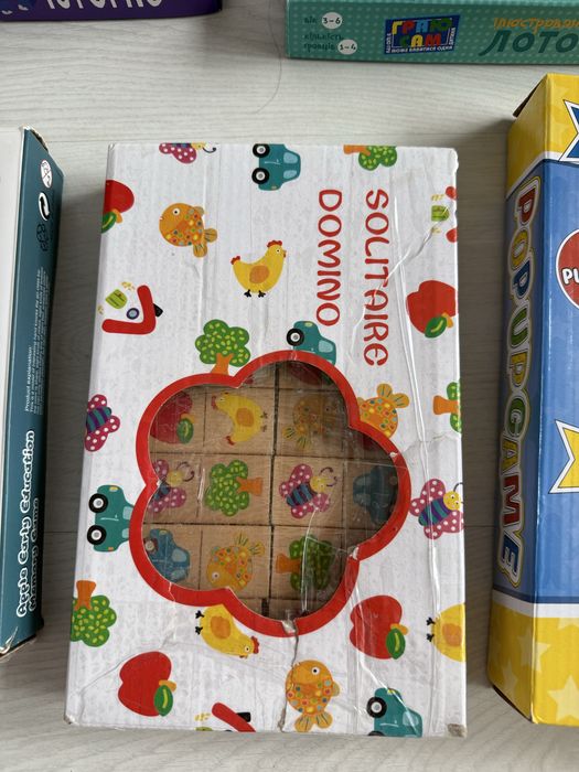 Настільна гра 3+ Дитячі розвиваючі ігри Настільні ігри для малюків Лото Домідо деревʼяне Меморі Чарівне містечко dodo