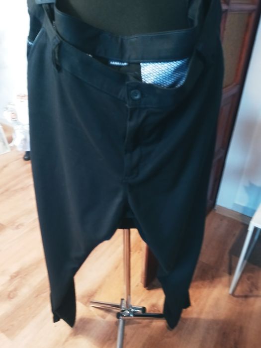 Spodnie granat 2XL proste bawelna klasyka