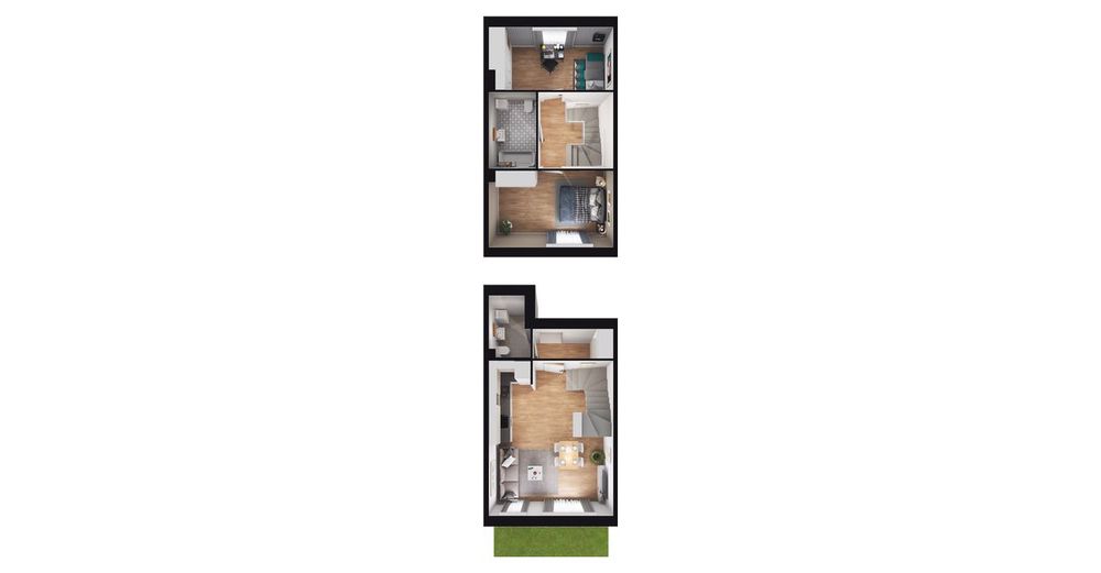 3-pokojowy dom 68m2 + ogródek Bezpośrednio