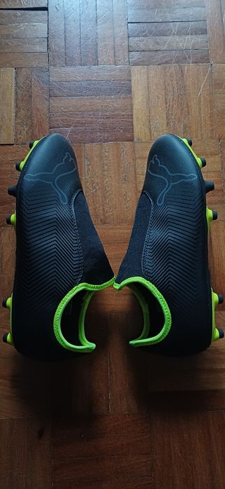 Puma Finesse LL FG Black/FluYellow