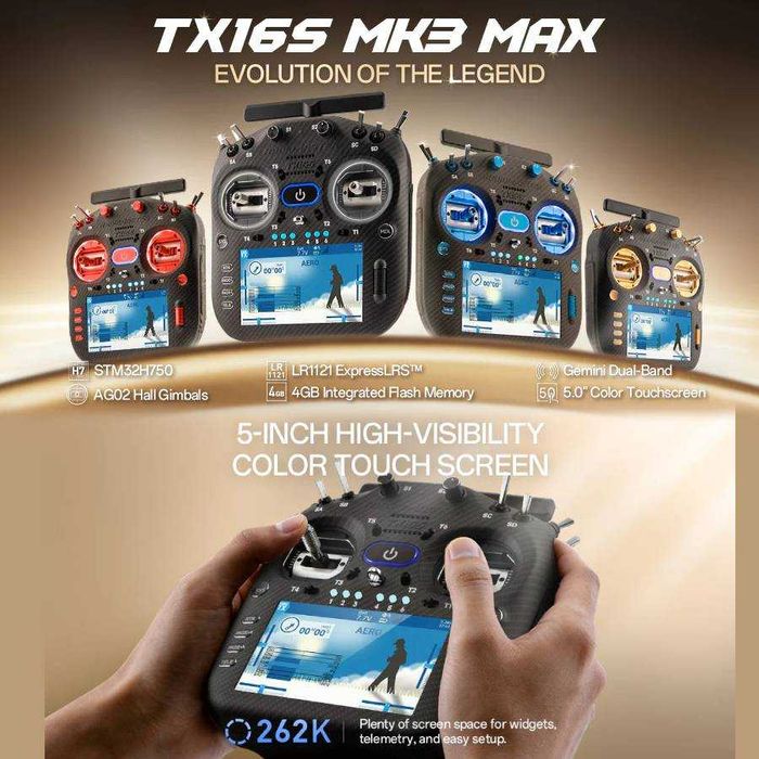 Пульти керування RadioMaster TX16S MK2, MK3, TX15 MAX, AX12