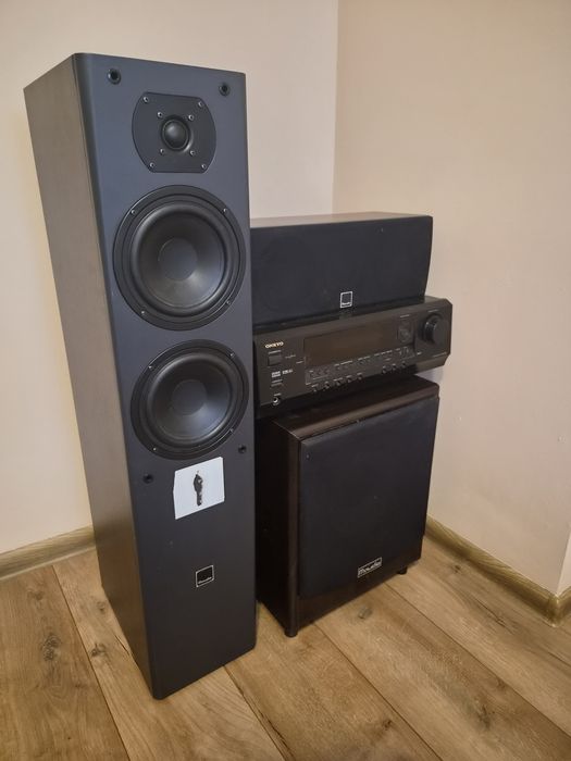Amplituner TX-SR304E+ głośniki oraz subwoofer