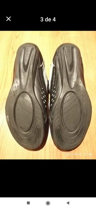 Sapatos de encaixe para bicicleta... Como Novos.