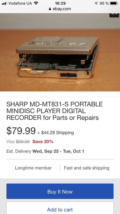 Sharp MD-MT831W(GL) мини-диск плеер