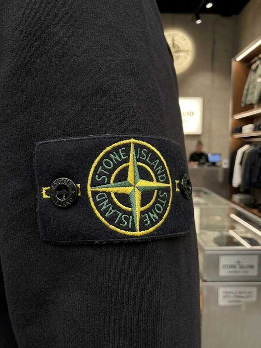 Світшот Stone Island Чорний - Толстовка Стон Айленд - ХС С М Л ХЛ