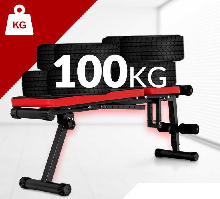 Składana ŁAWKA Ławeczka Treningowa Regulowana Do Ćwiczeń (OKAZJA)