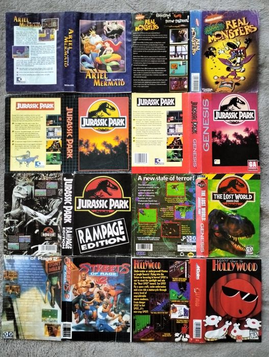 Обміняю обкладинки для картриджів Sega 90-их років
