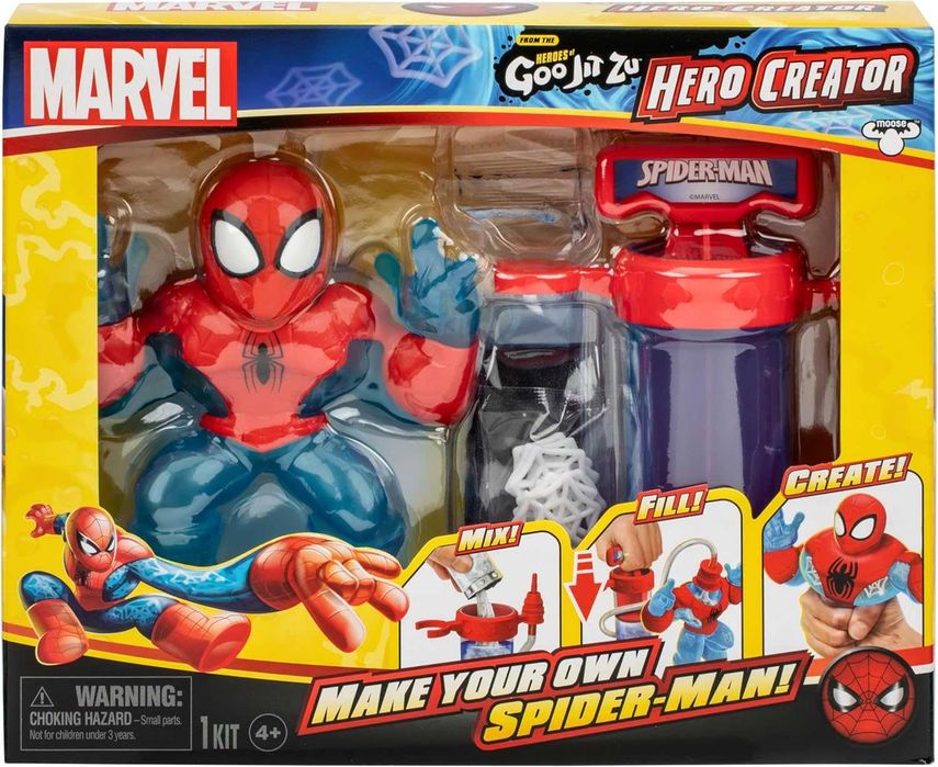 Фігурка Гуджитсу Спайдермен Людина павук Goo Jit Zu Creator Spider-Man